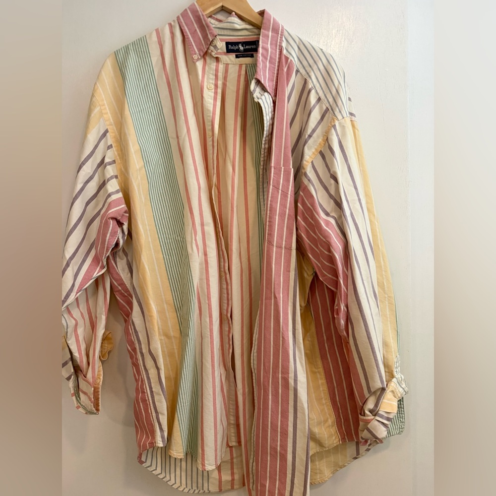 Ralph Lauren Pastel Striped Men's Shirt